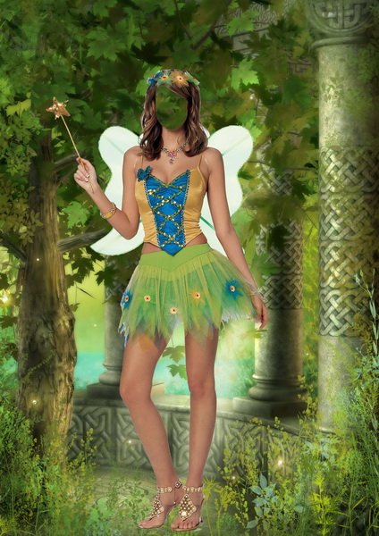 Download Free Template for Photoshop - Beautiful Fairy