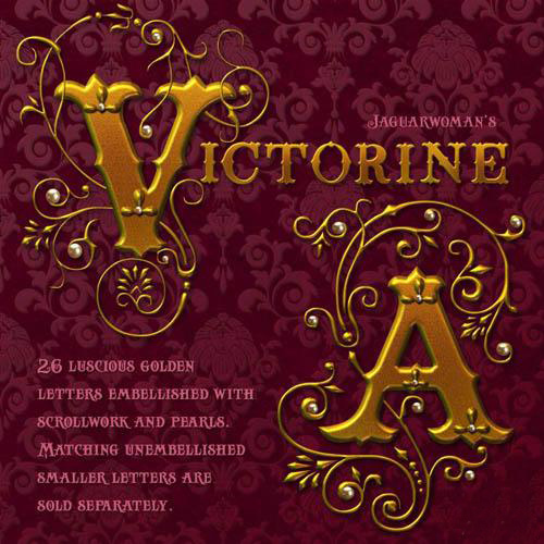 Victorine Decorative Alphabet